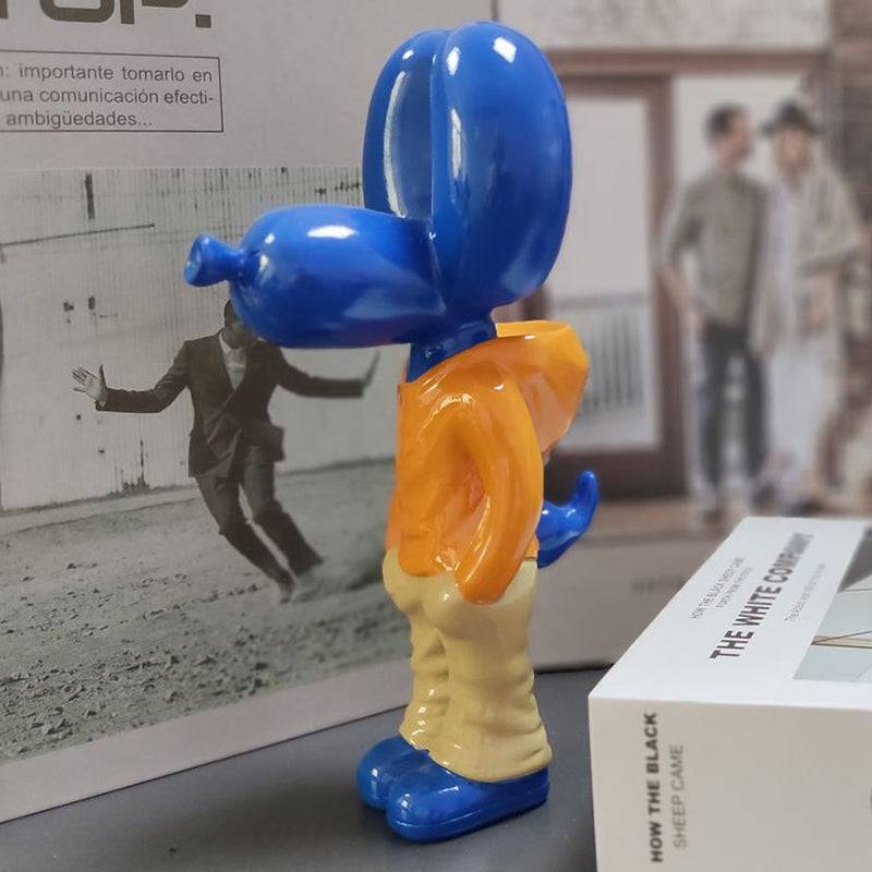 Elegant Resin Balloon Dog Sculpture – Unique Home and Room Accent Decor