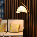 Modern Floor Lamp in Bamboo Design for Living Spaces and Chic Decor