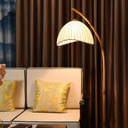 Modern Floor Lamp in Bamboo Design for Living Spaces and Chic Decor