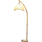 Modern Floor Lamp in Bamboo Design for Living Spaces and Chic Decor