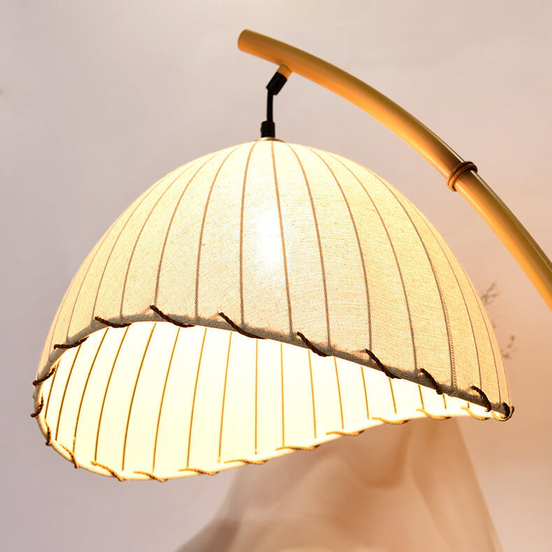 Modern Floor Lamp in Bamboo Design for Living Spaces and Chic Decor