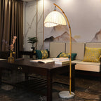 Modern Floor Lamp in Bamboo Design for Living Spaces and Chic Decor
