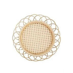 Sustainable Bamboo Coaster Collection with Non-Slip Grip