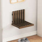 Foldable Bamboo Ottoman Footrest with Back Support - Space-Saving Design