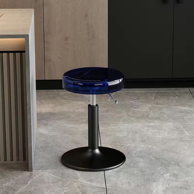 Height Adjustable Modern Dining Chair | Acrylic and Steel Bar Stool