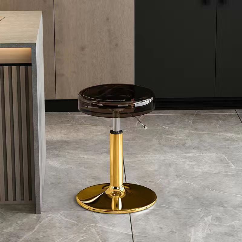 Height Adjustable Modern Dining Chair | Acrylic and Steel Bar Stool