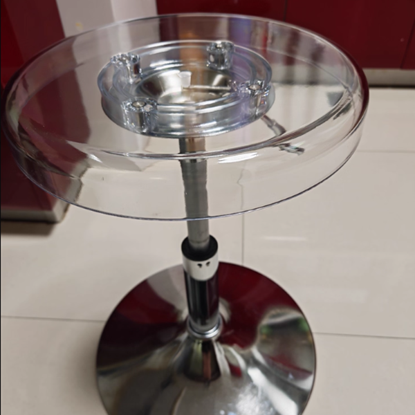 Height Adjustable Modern Dining Chair | Acrylic and Steel Bar Stool
