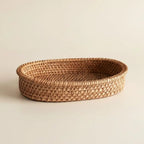 Natural Harmony Handwoven Rattan Serving Basket