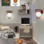 Art Deco Wall Light for Kids' Rooms – Playful Basketball Design