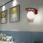 Art Deco Wall Light for Kids' Rooms – Playful Basketball Design