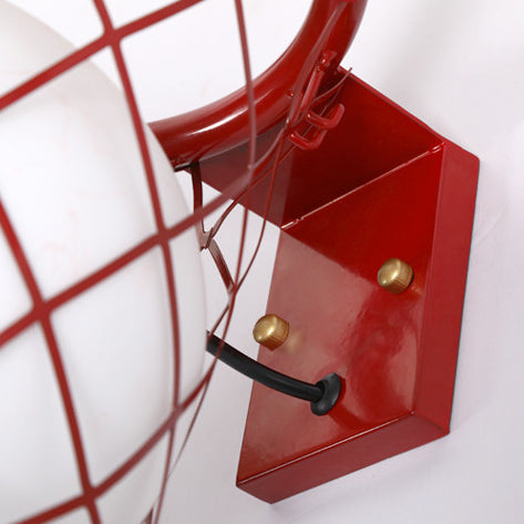 Art Deco Wall Light for Kids' Rooms – Playful Basketball Design