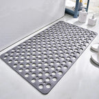 Shower Bath Mat with Suction Cups and Drainage Design