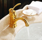 Leak-Proof Bathroom Mixer Tap in Antique Brass – Stylish Upgrade for Modern Spaces