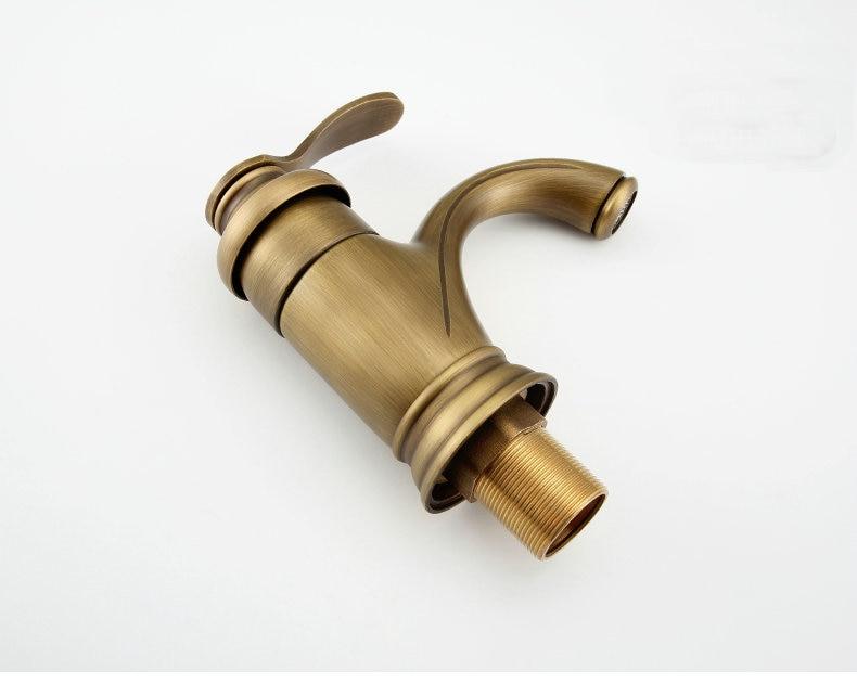 Leak-Proof Bathroom Mixer Tap in Antique Brass – Stylish Upgrade for Modern Spaces
