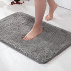 Non-Slip Backed Plush Bath Mat for Bathroom Comfort