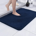 Non-Slip Backed Plush Bath Mat for Bathroom Comfort