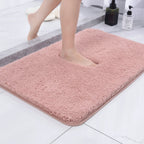 Non-Slip Backed Plush Bath Mat for Bathroom Comfort