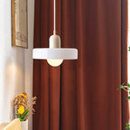 Glass Pendant Light with Ring Shade in Bauhaus Design
