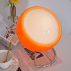 Metal Framed Table Lamp with Glass Effect in Bauhaus Design