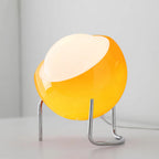 Metal Framed Table Lamp with Glass Effect in Bauhaus Design