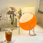 Metal Framed Table Lamp with Glass Effect in Bauhaus Design