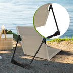 Foldable Reclining Lounge Chair for Camping and Beach Use