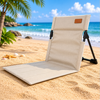 Foldable Reclining Lounge Chair for Camping and Beach Use