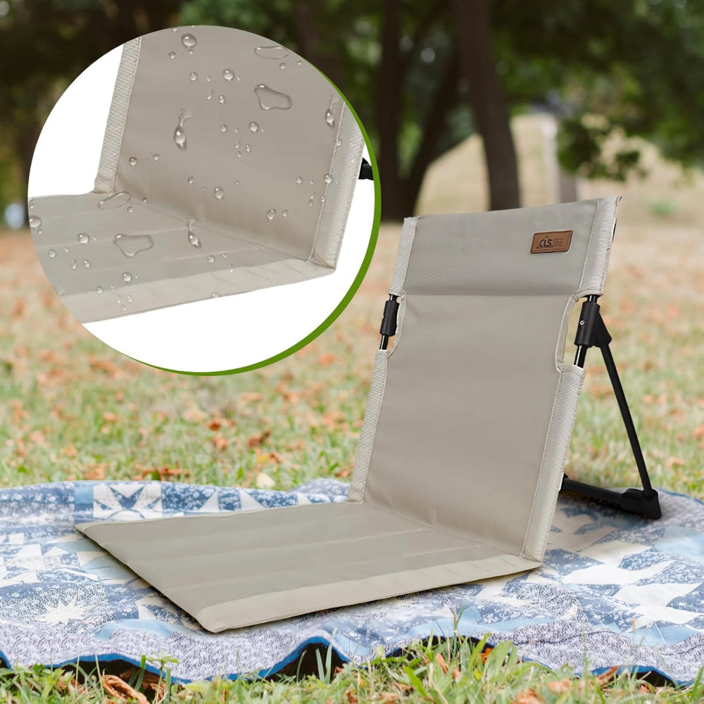 Foldable Reclining Lounge Chair for Camping and Beach Use