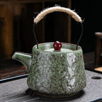 Rustic Elegance Handcrafted Japanese-Style Teapot