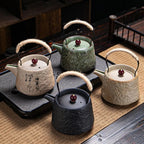 Rustic Elegance Handcrafted Japanese-Style Teapot