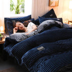 Cozy Warm Corduroy Velvet Bedding Set – Modern Bedroom Essentials