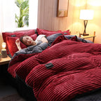 Cozy Warm Corduroy Velvet Bedding Set – Modern Bedroom Essentials