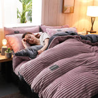Cozy Warm Corduroy Velvet Bedding Set – Modern Bedroom Essentials