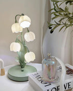 Floral Indoor Table Lamp – Elegant Orchid Design