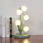 Floral Indoor Table Lamp – Elegant Orchid Design