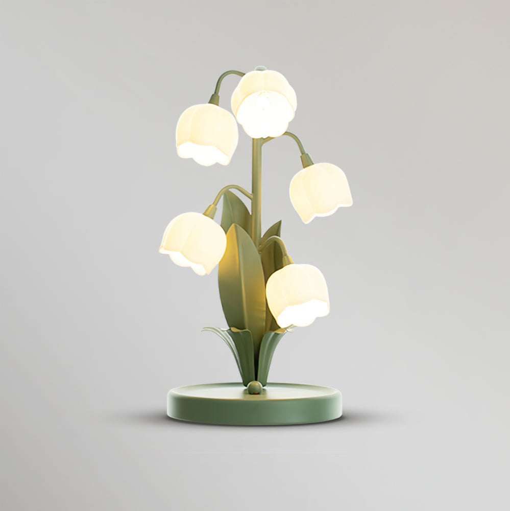 Floral Indoor Table Lamp – Elegant Orchid Design