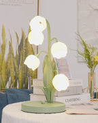 Floral Indoor Table Lamp – Elegant Orchid Design