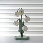 Floral Indoor Table Lamp – Elegant Orchid Design