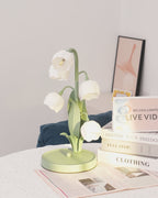 Floral Indoor Table Lamp – Elegant Orchid Design