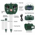 Outdoor Solar Ultrasonic Bird Deterrent for Garden and Yard Pest Management