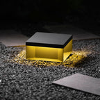 Waterproof Solar Outdoor Post Light with Remote – Sleek Black Design