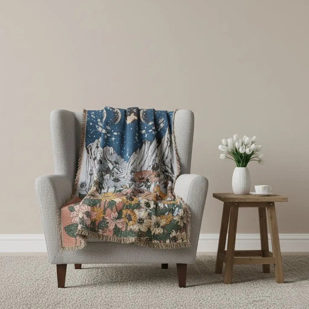 LunaDream Woven Throw Blanket