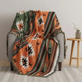 Vivid Geometric Cotton Throw for Stylish Living