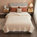 CozySoft Plush Layered Comfort Throw Blanket