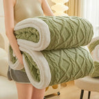 CozySoft Plush Layered Comfort Throw Blanket