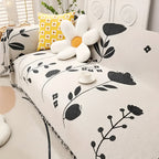 Reversible Microfiber Sofa Cover – Botanical Garden Design