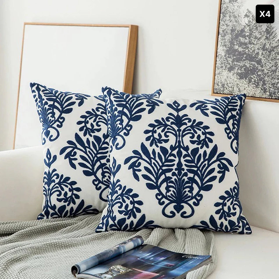 Stylish Home Decor Cushion – Soft Blue Throw Pillow, 17.72 x 17.72 inches
