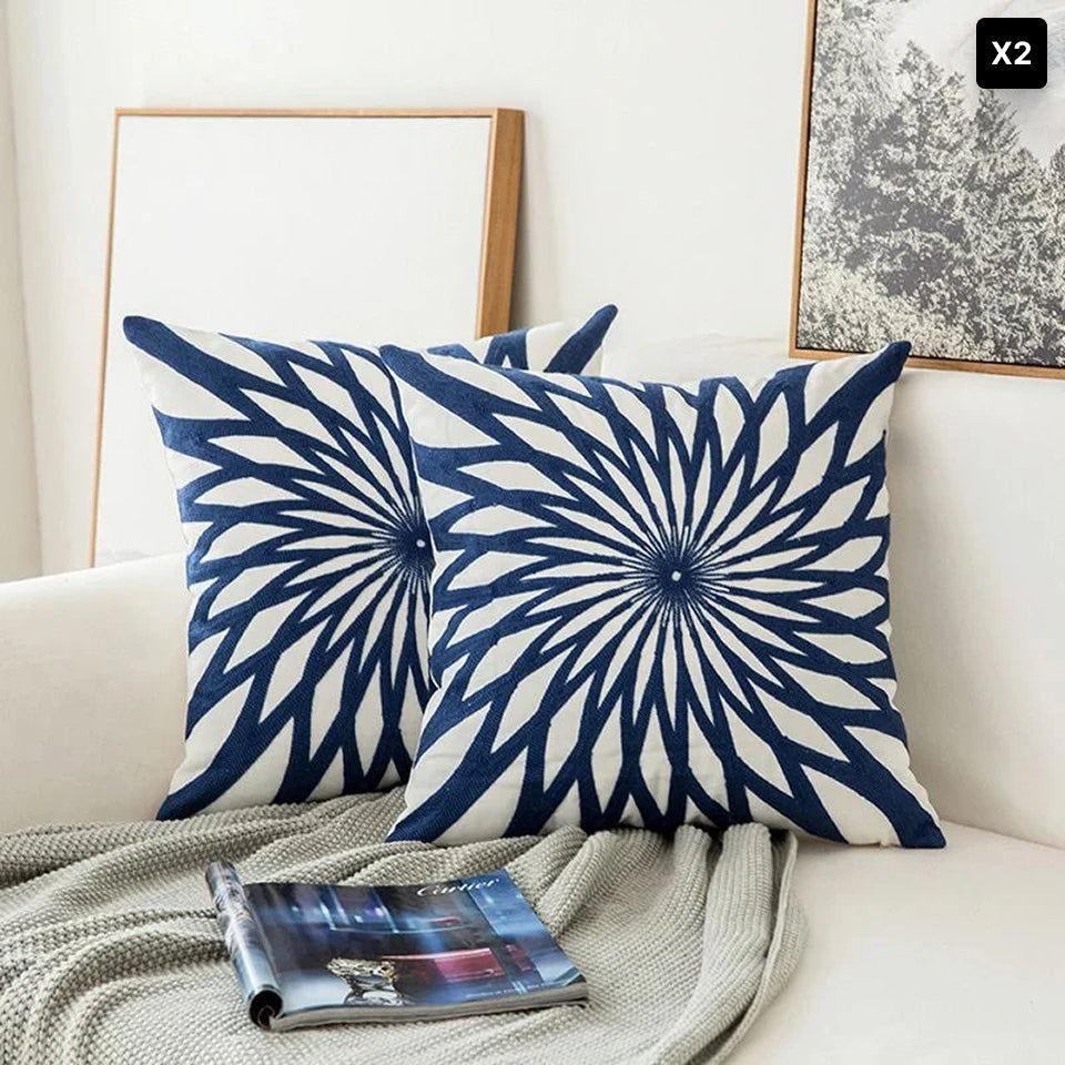 Stylish Home Decor Cushion – Soft Blue Throw Pillow, 17.72 x 17.72 inches