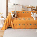 Non-Slip Bohemian Style Sofa Cover – Durable Microfiber Blend