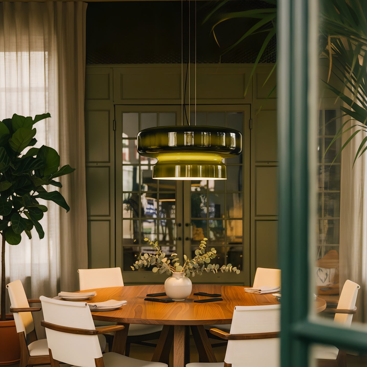 Stylish Glass Pendant Light for Contemporary Kitchen Areas